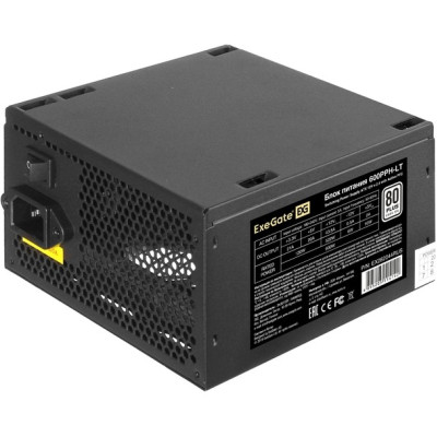 Блок питания 600W EXEGATE 80 PLUS® 600PPH-LT-S